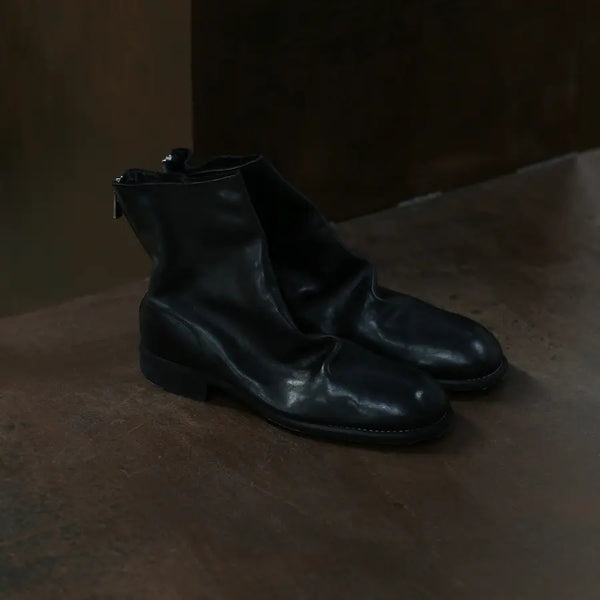 Guidi Back Zip Boots 986 Black